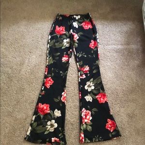 Size small floral pants by Rainbow